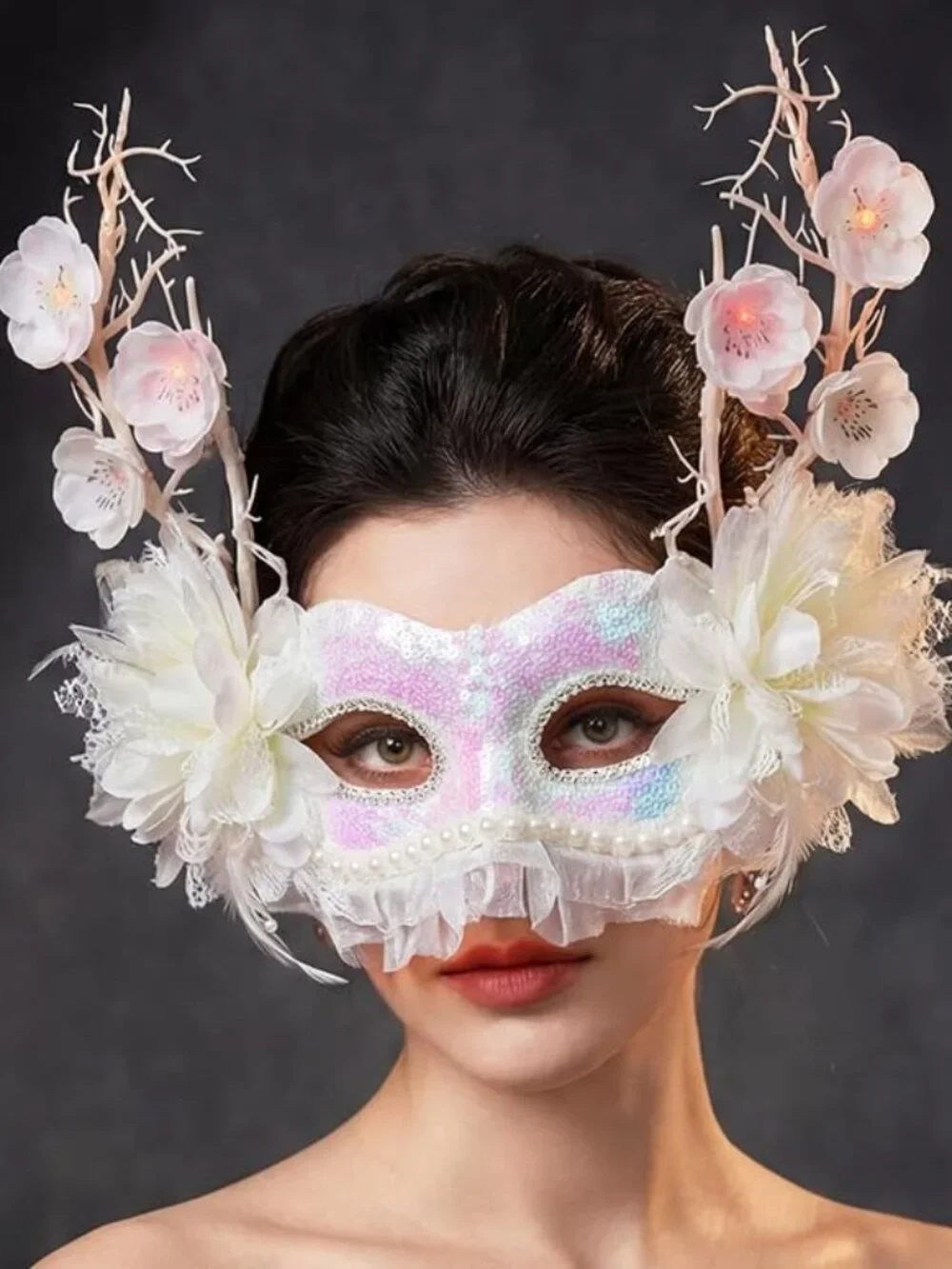 White Masquerade Mask